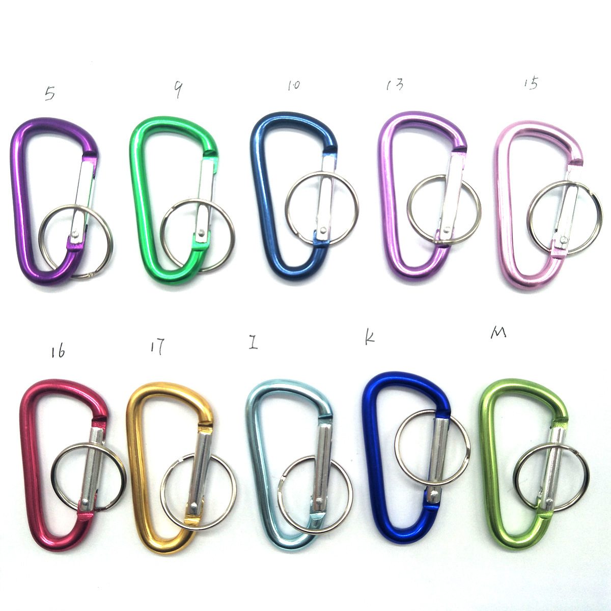 Quick Release Aluminum Hook for Keychain Carabiner Camping Spring Snap Clip (HS108)
