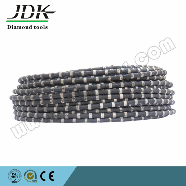 11.5mm Rubber Coated Diamond Wire Saw for Stone Quarry Reinforce Concrete Cutting