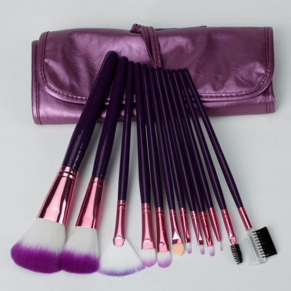 12PCS Makeup Tool Nylon Hair Makeup Cosmetic Brush Set