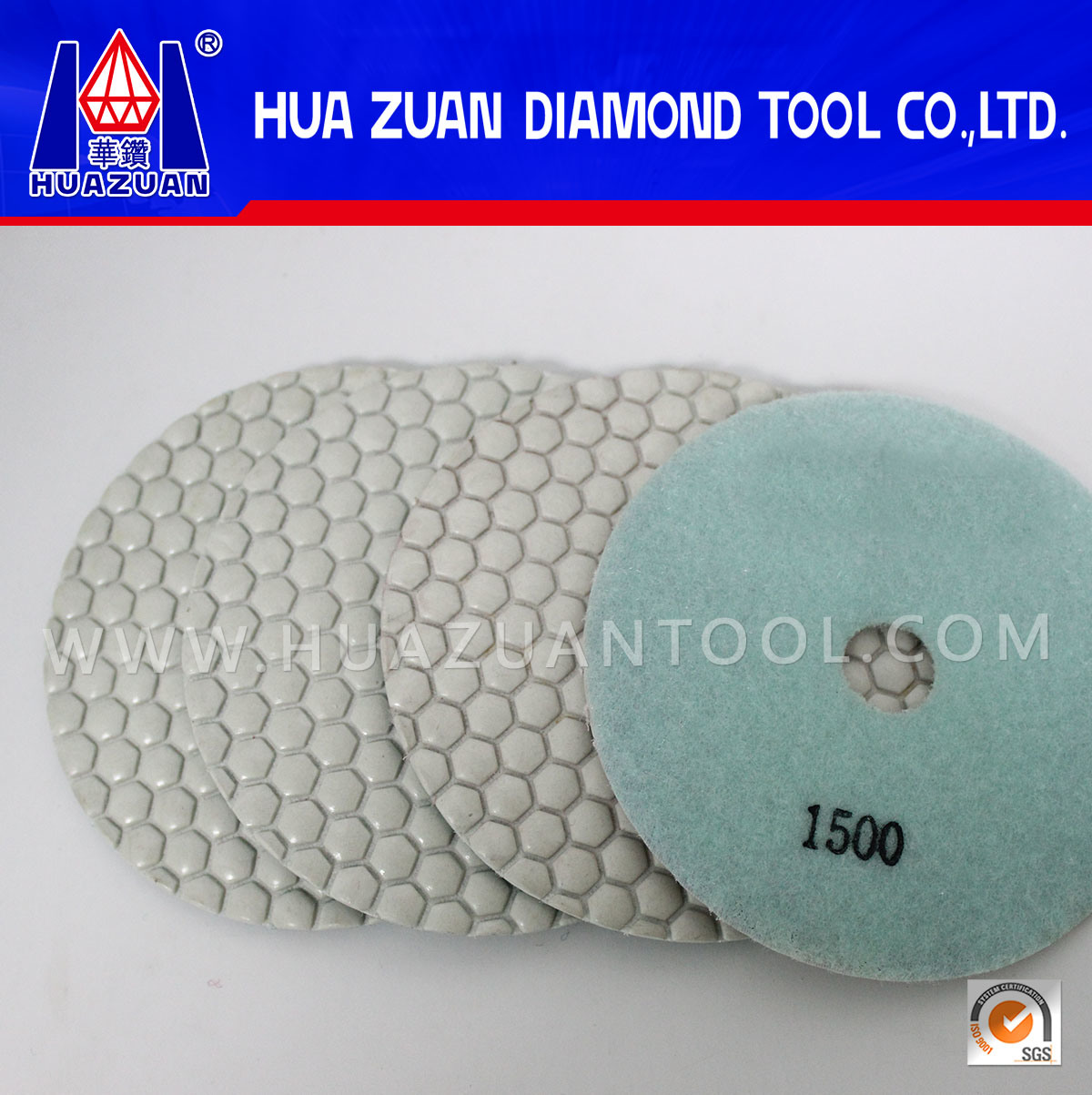 Hexagon Diamond Dry Polishing Pad for Granite Marble