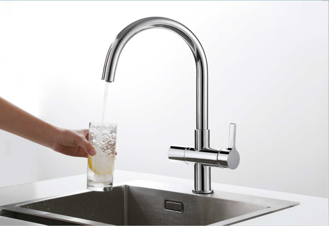 Hot Cold and RO Water Three Way Kitchen Faucet