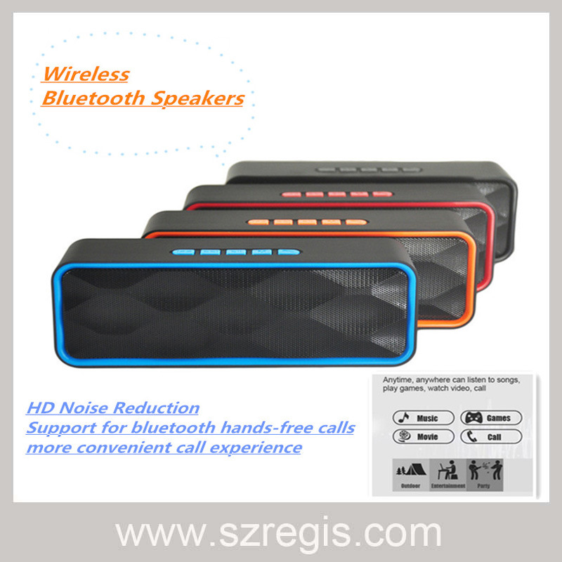 Multi-Function Stereo Wireless Bluetooth Speaker Support FM/TF/U-Disk