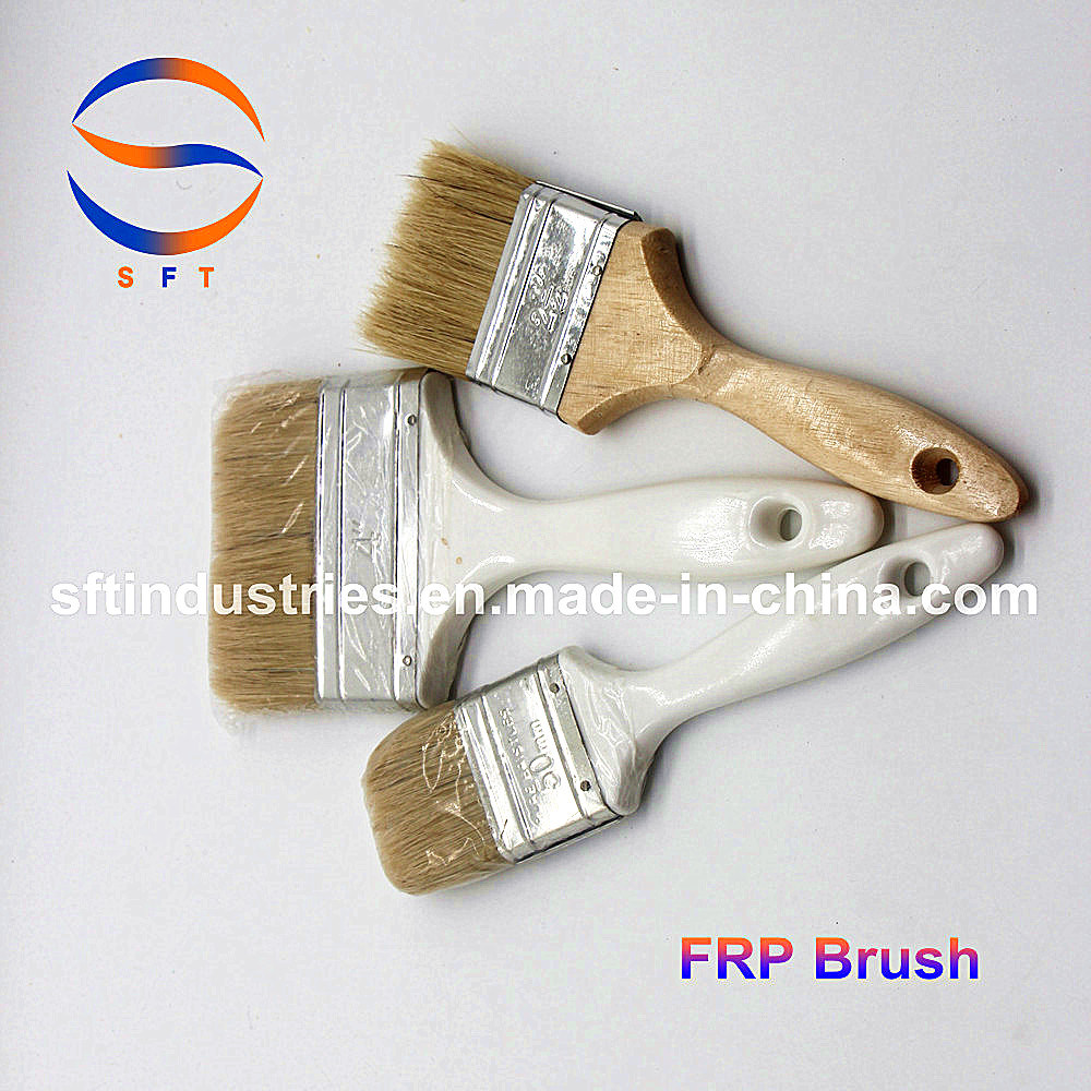 FRP Brush with Wooden Plastic Handle
