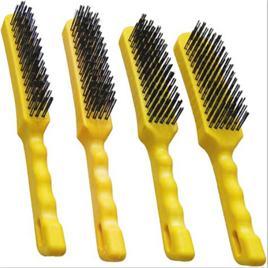 Hand Tools Wire Brush Set Plastic Handle Heavy Duty Industrial