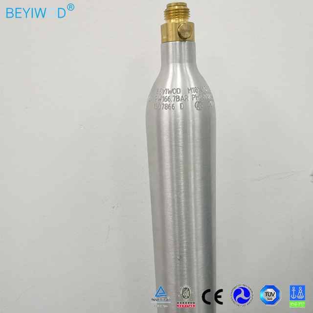 0.6L Aluminum CO2 Cylinder for Soda Maker Machine