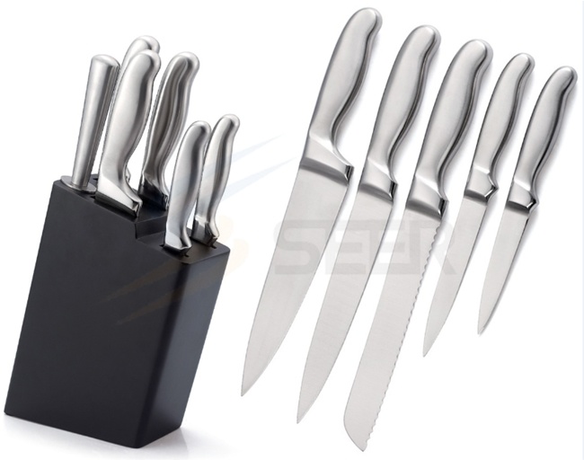 5 Piece Stainless Steel Hollow Handle Kitchen Knife Set (SE-A24)