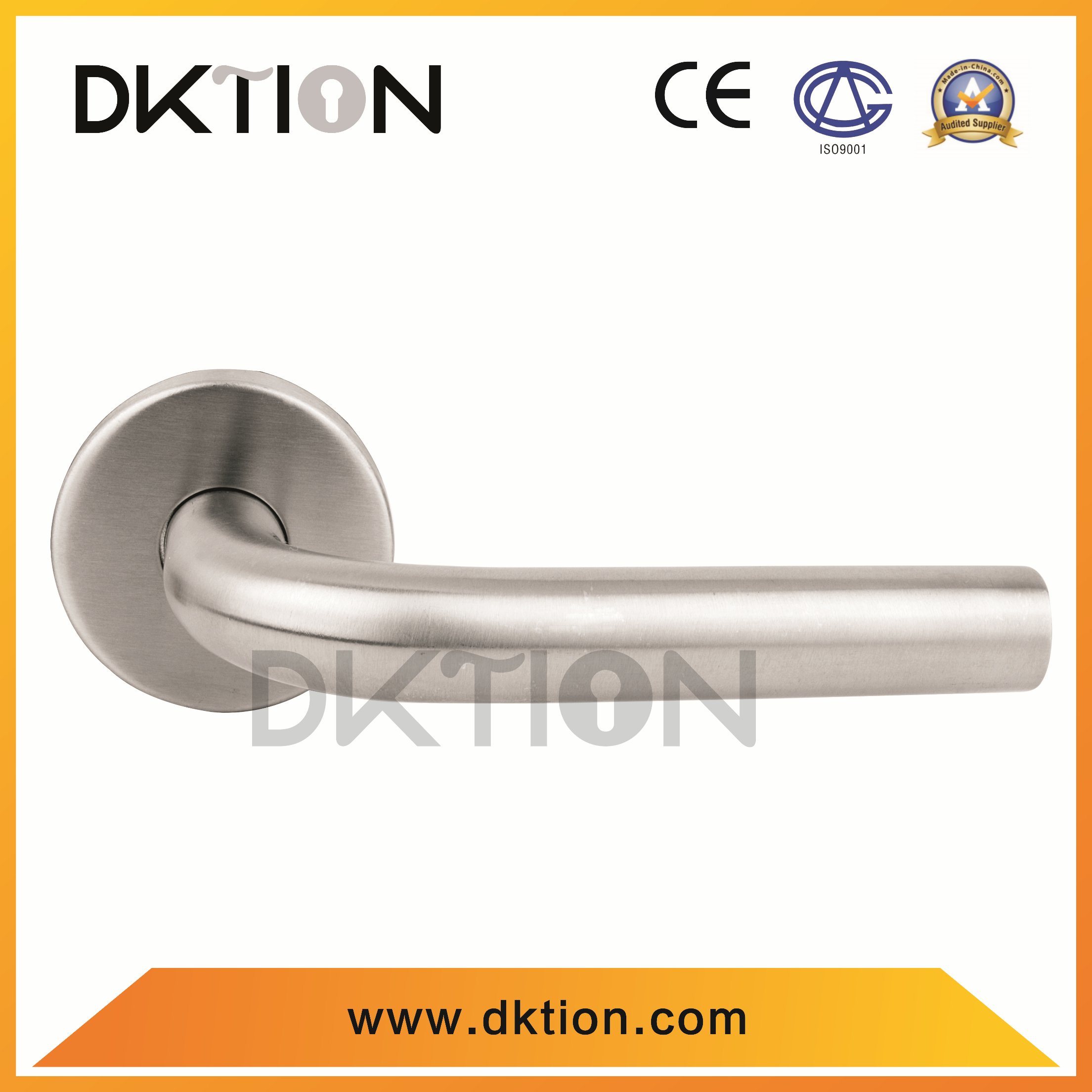 AT012 Straight Tube Stainless Steel Door Lever Handle