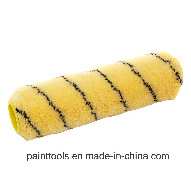 Pile 15mm Yellow with Black Line Acrylic Paint Roller