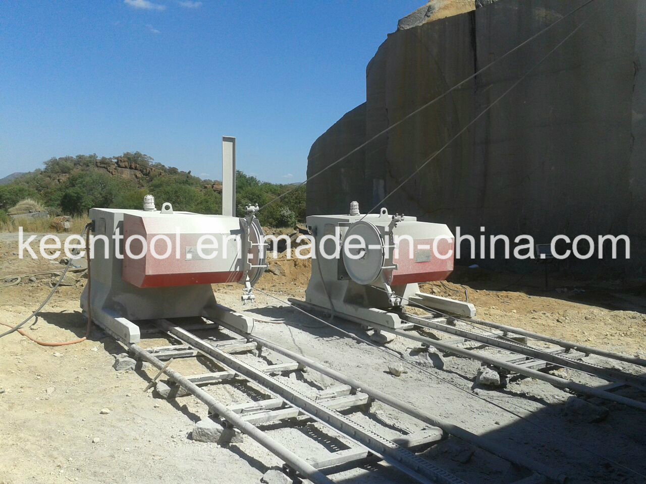 75kws/100HP Electrical Drive Wire Saw Machine for Mining or Quarry of Granite Marble Limestone Sandstone Travertine and Slate