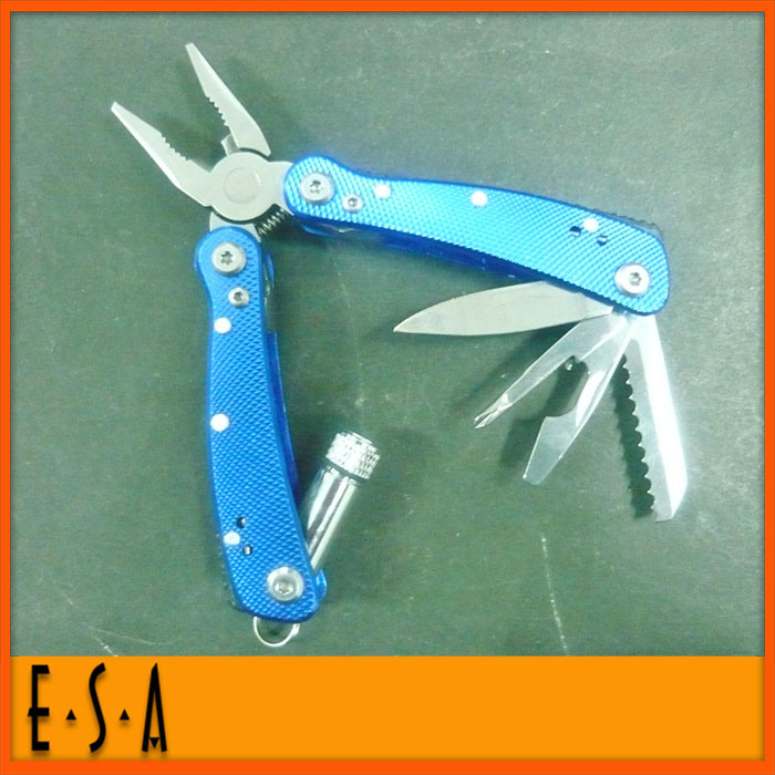 2015 Mini Folding Hand Tool Pliers, Best Multi-Function Pliers with LED Light, Mini Folding Pliers Combine Function Pliers T38A003