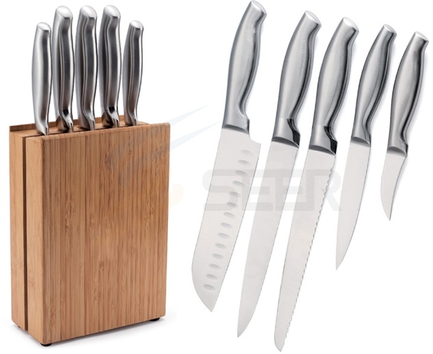 5 Piece Stainless Steel Hollow Handle Kitchen Knife Set (SE-A3)