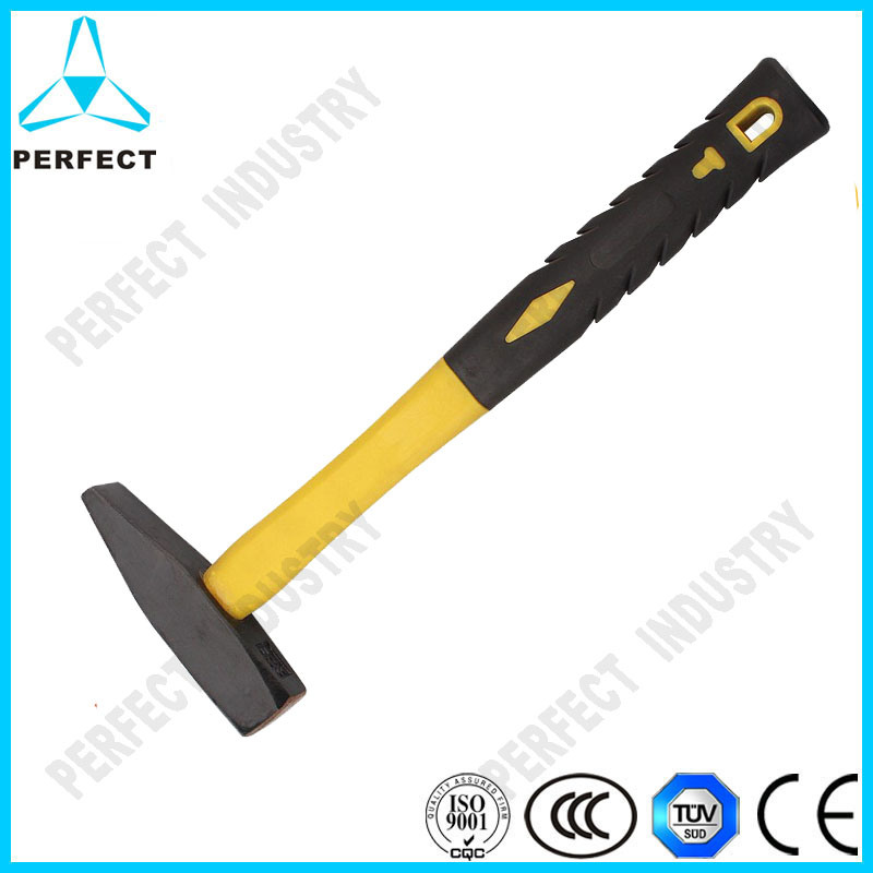 Black Machinist's Hammer with Durable and Light Fibreglass Shaft