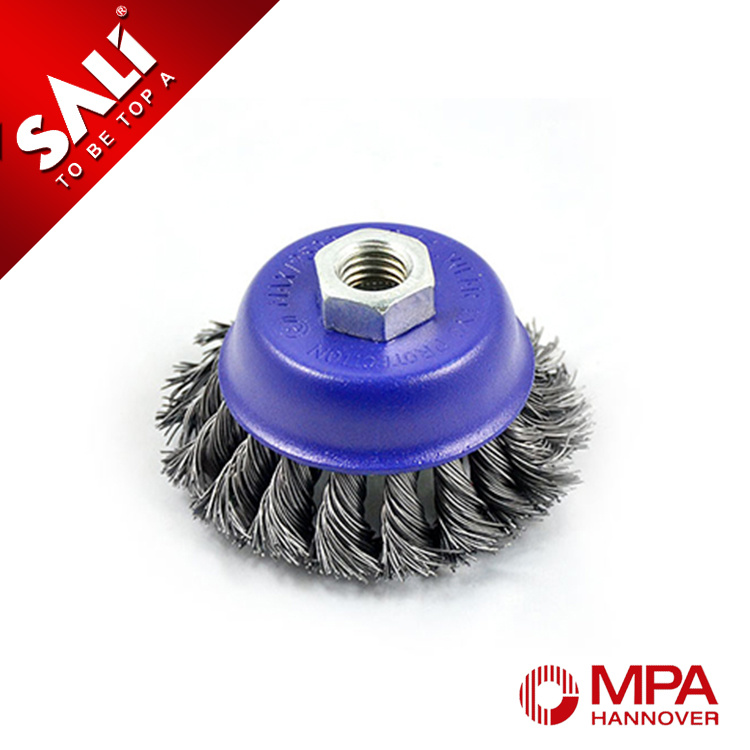 Sali Hcs Twisted Knot Wire Cup Brush Bowl Cup Brush