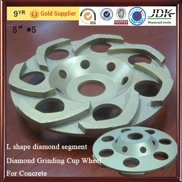 L Shape Diamond Segment Diamond Grinding Cup Wheel for Concrete