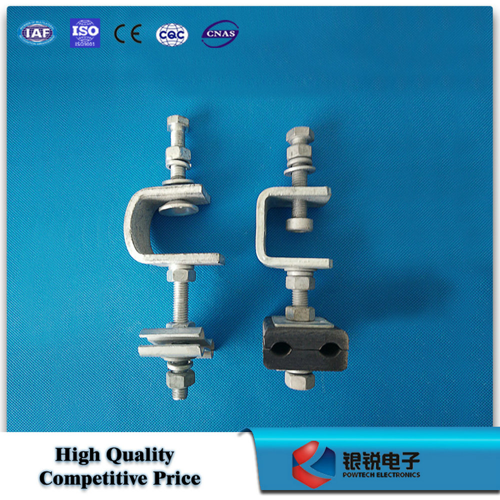 Galvanized Steel Down Lead Clamp for Tower Pole Line Hardware
