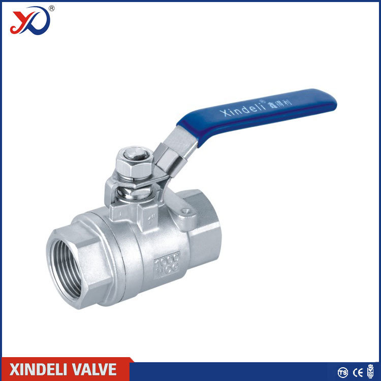 Stainless Steel Factory 2PC Threaded End Ball Valve with Locking Device