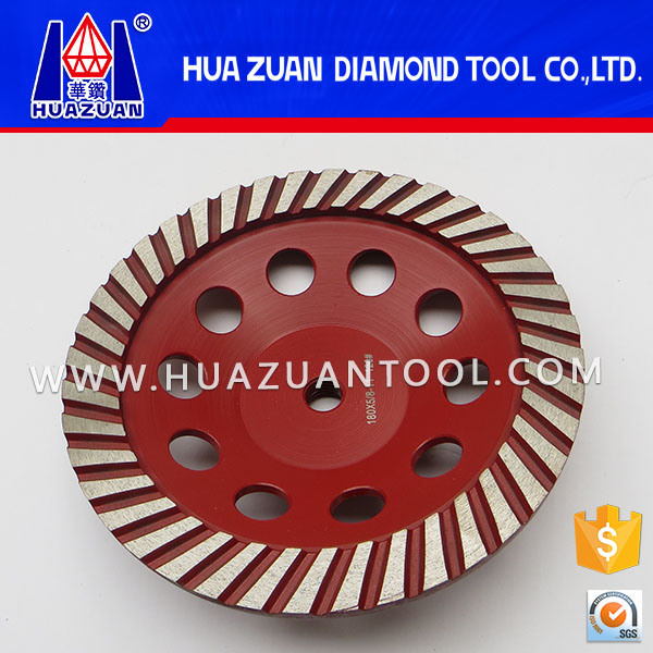 Huazuan Metal Bond Diamond Grinding Cup Wheel for Grinding Concrete and Stones Marble Granite Natural Stone Synthetic Stone etc.