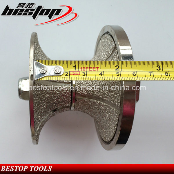Vacuum Brazed Diamond Manual Profiling Wheel 50mm Thickness