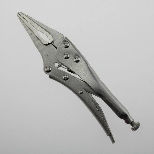 Long Nose Curved Jaw Locking Pliers