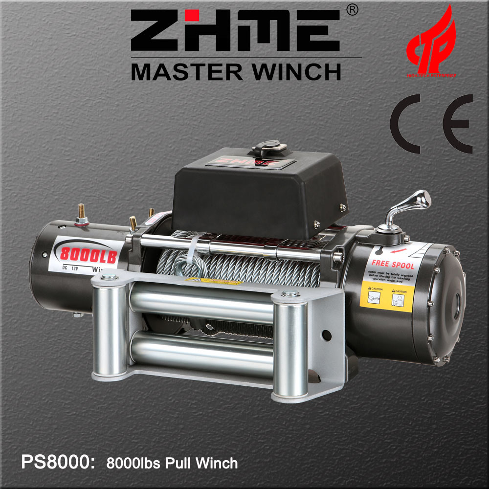 8000lbs Electric Power Resource Winch with Wire Rope