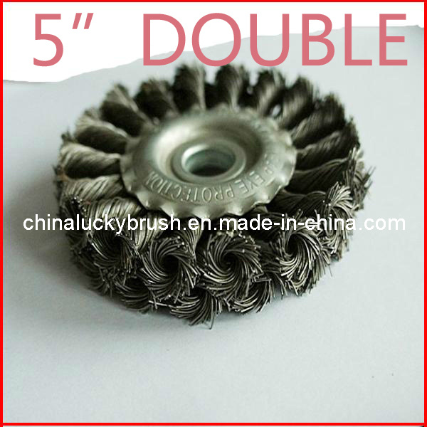 5 Inch Double Steel Wire Wheel Brush (YY-233)
