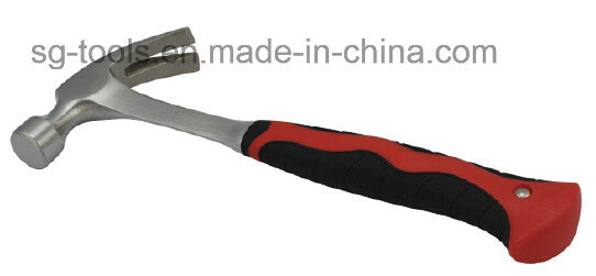 One Piece Claw Hammer with TPR Handle of Building Tools