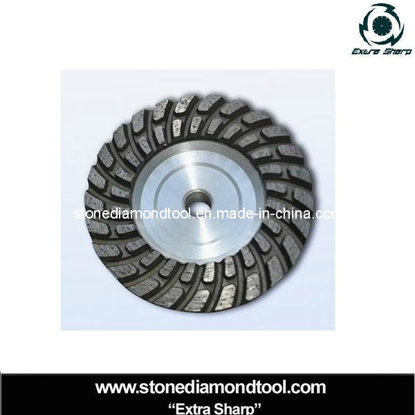 Aluminum Double Turbo Diamond Grinding Cup Wheels for Granite