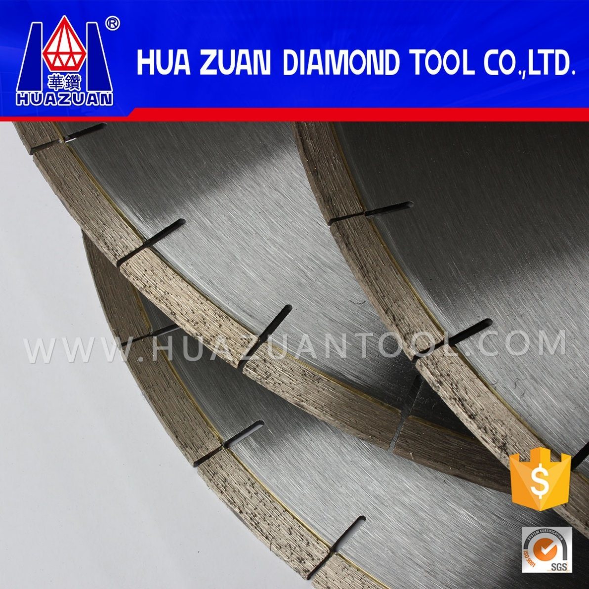 Huazuan Fan Shape Diamond Saw Blade for Marble Stone Processing