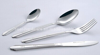 Hotel Stainless Steel Fork Knife Spoon Set (SE009)