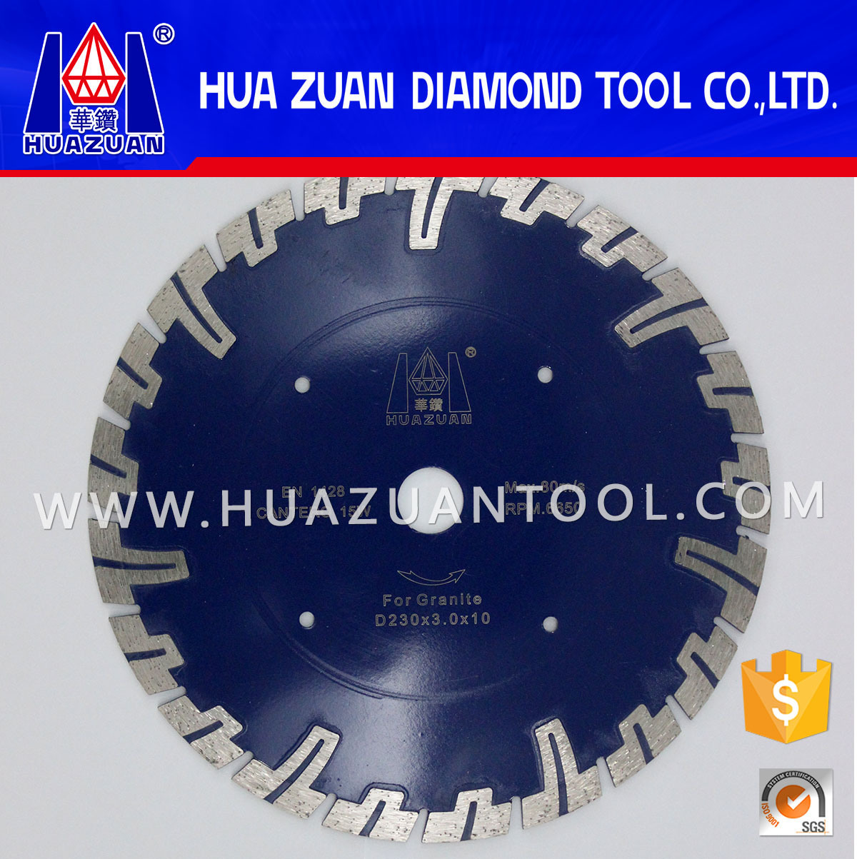 High Quality Drop Segmented Protection Diamond Cutting Blade for Concrete