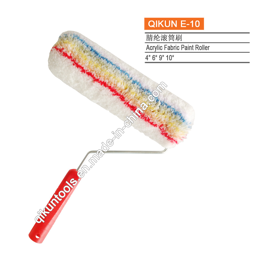 E-10 Hardware Decorate Paint Hand Tools Plastic Handle Acrylic Fabric Paint Roller