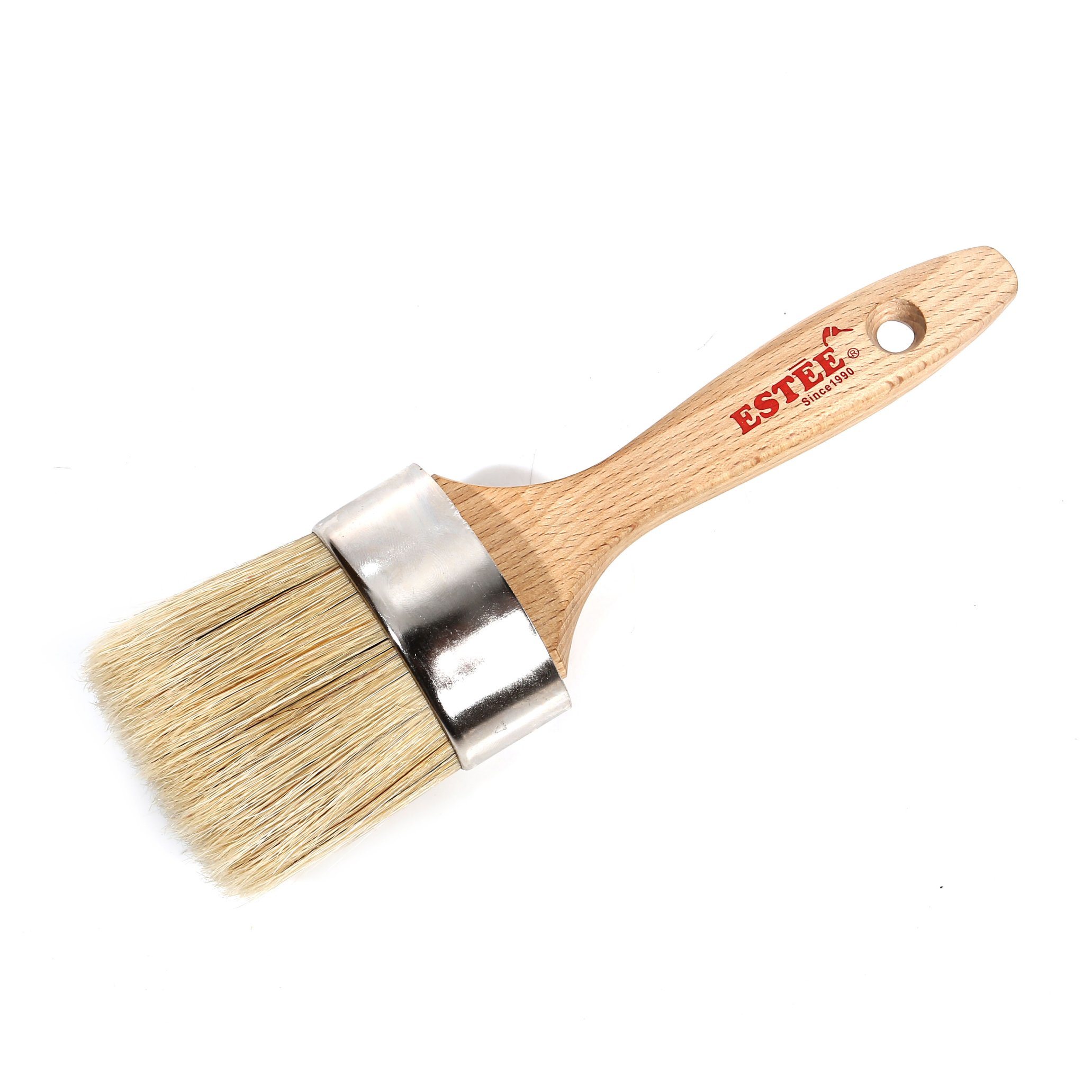 Custom Pure Bristle Chalk Paint Brush Wax Round Brush