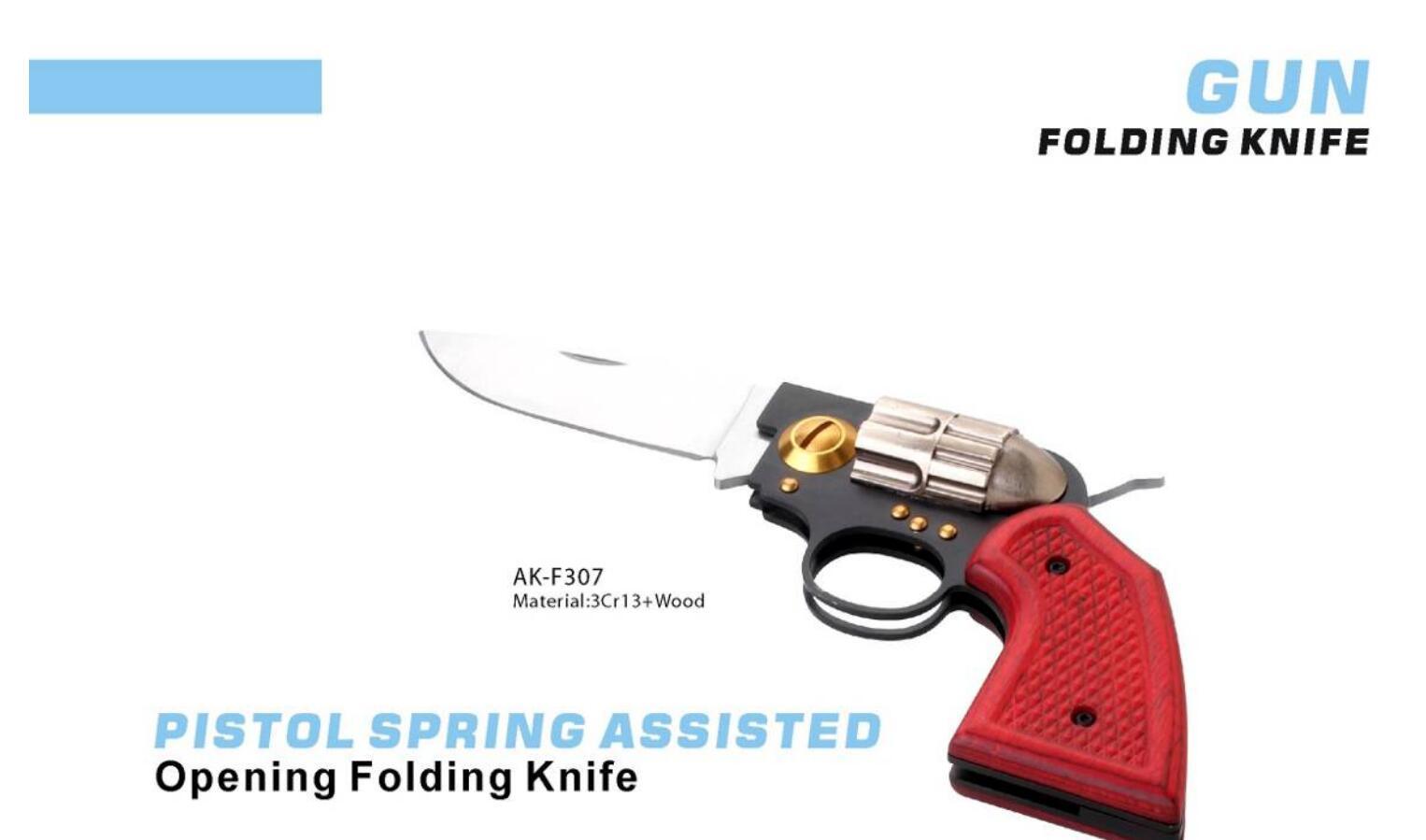 Different Kind Gun Folding Knife Fishing Knife Camping Knife