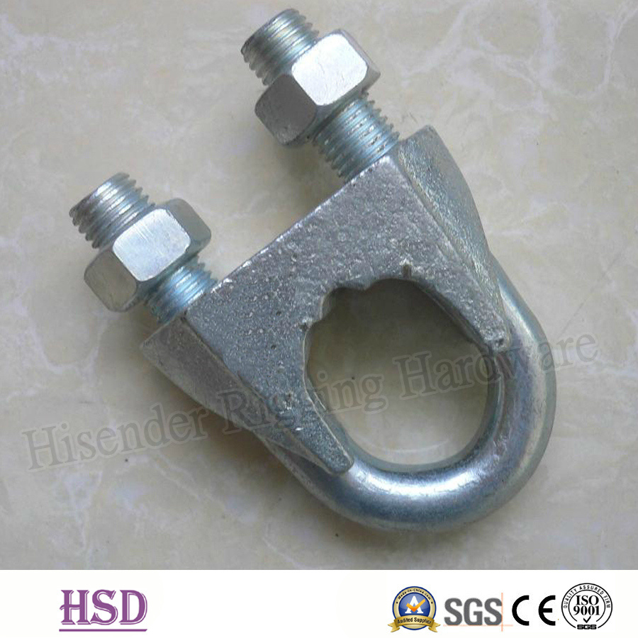 Rigging Hardware Us Type Melleable Zinc Plated Cable Clamp