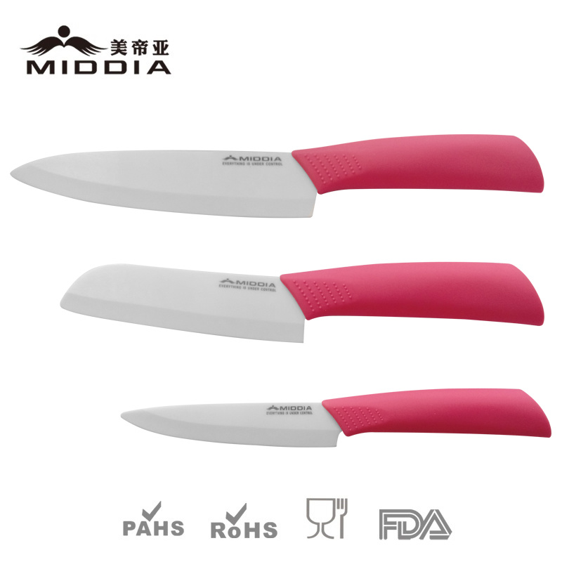 3PCS Ceramic Knife Set Restaurant Knives for Houseware