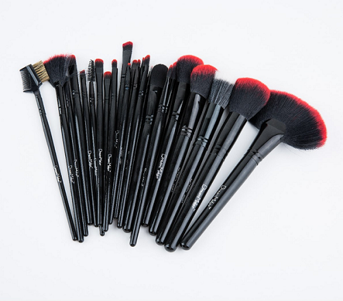 Custom Logo Black 24PCS Makeup Brush Set Cosmetic