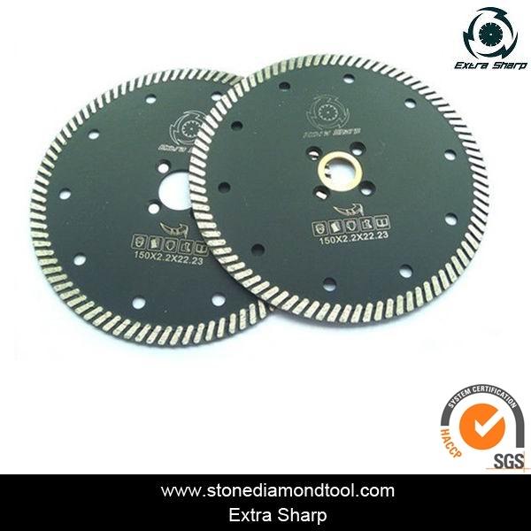 Diamond Turbo Cutting Small Saw Blade with Flange and Segments