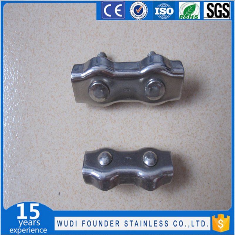 Rigging Hardware Stainless Steel Duplex Wire Rope Clips