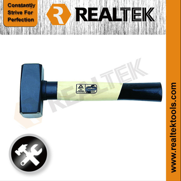 Stoning Hammer DIN 6475 with Bleached Wooden Handle