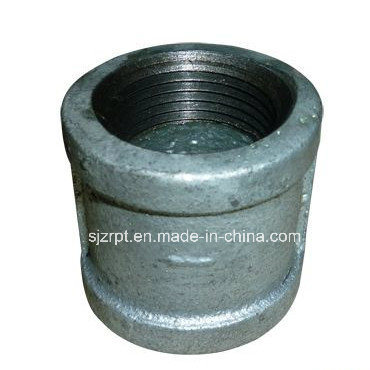Banded Galvanized Malleable Iron Pipe Fitting Coupling with Ribs