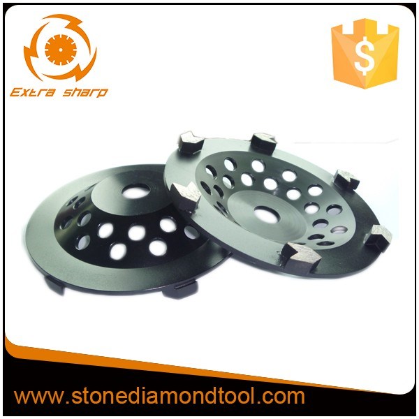 6 Arrow Segments Concrete Diamond Grinding Cup Wheel