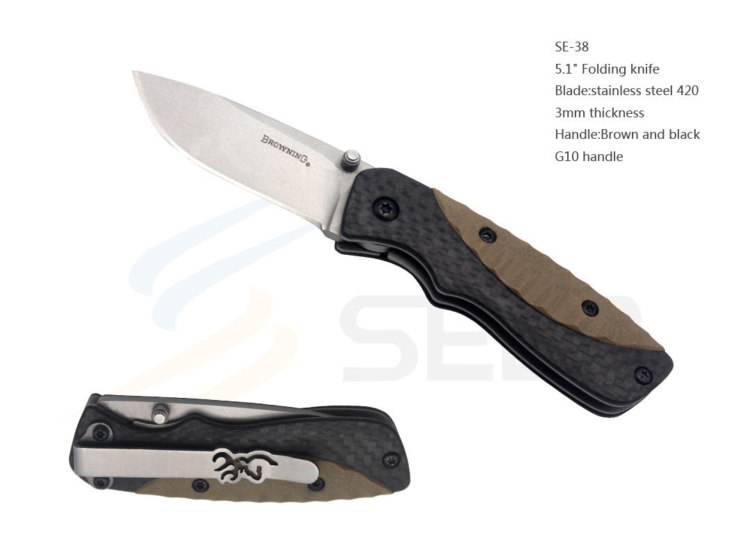 420 Stainless Steel Folding Knife (SE-38)