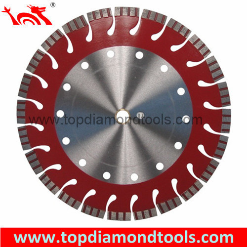 Laser Welded Diamond Blade with Turbo Segment and Drop Slot