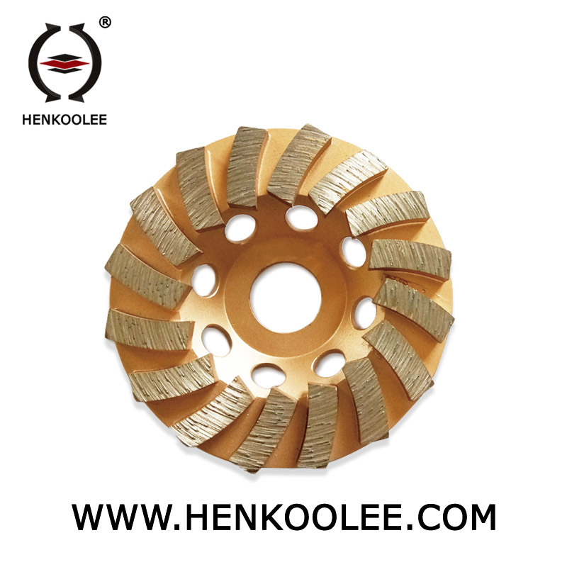 Continuous Turbo Cup Wheel for Concrete