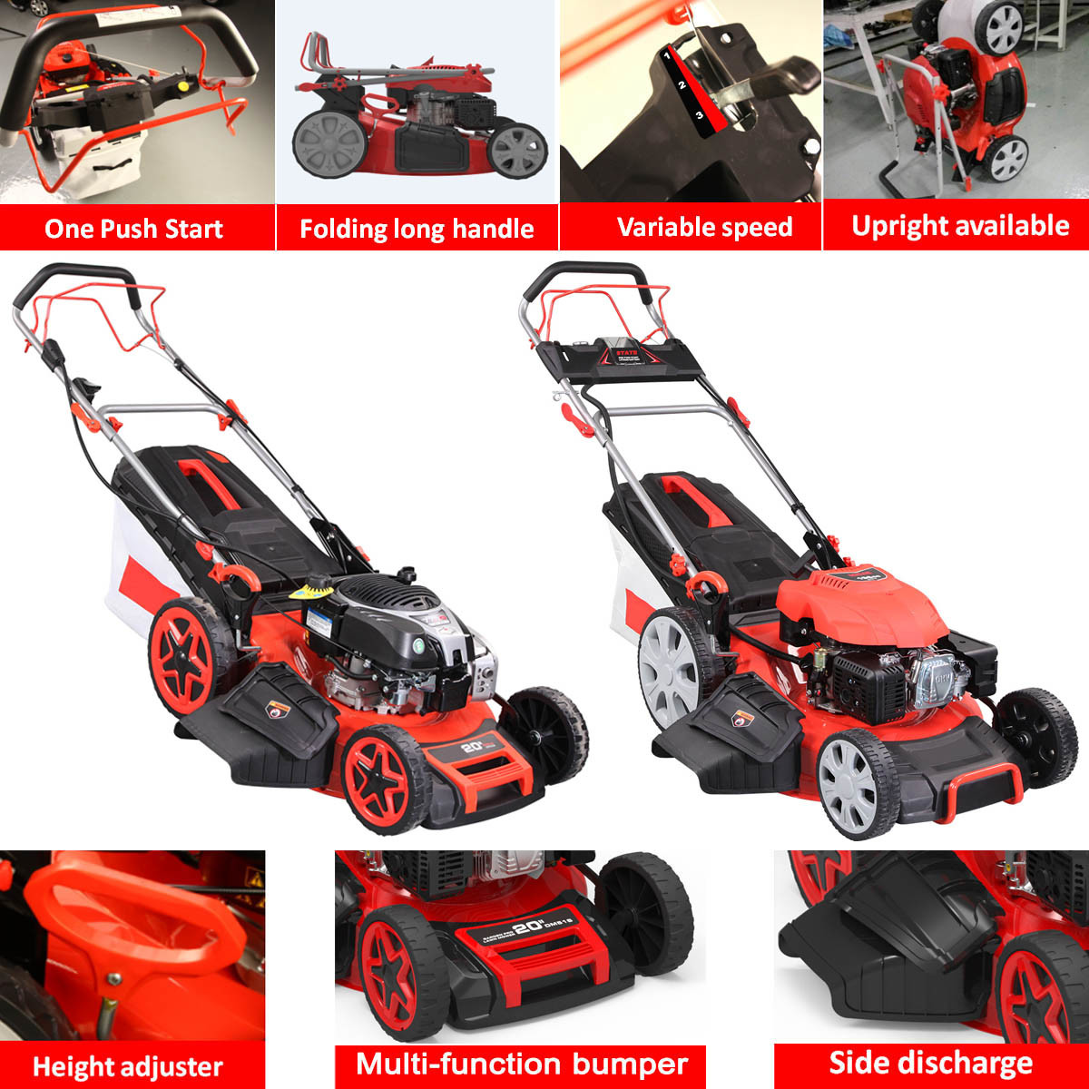 Newest 20 Inch Electric Start Self-Propelled Lawn Mower