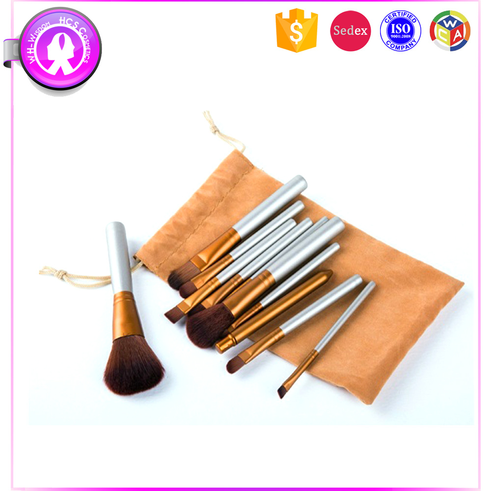 11PCS Makeup Tools Professional Cosmetic Brush Set with Canvas