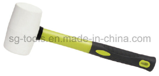 Rubber Hammer with Nonslip ABS+TPR Handle Building Tool