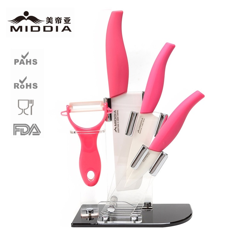 5PCS Cook's Tools Ceramic Knives Set for Chef Kitchen Knives
