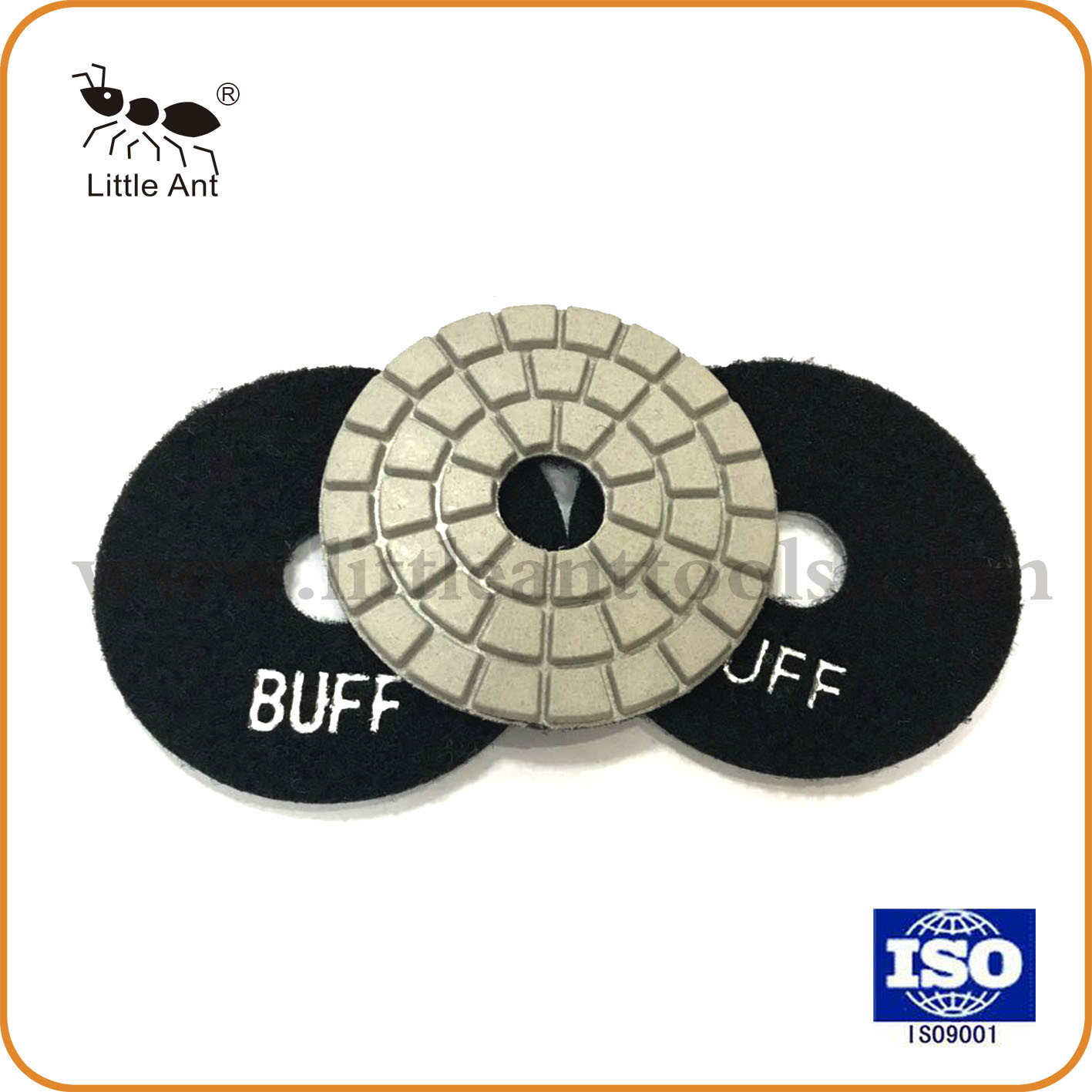 Wet Diamond Polishing Pad Abrasive Wheel Hardware Tools Black & White Buff 3