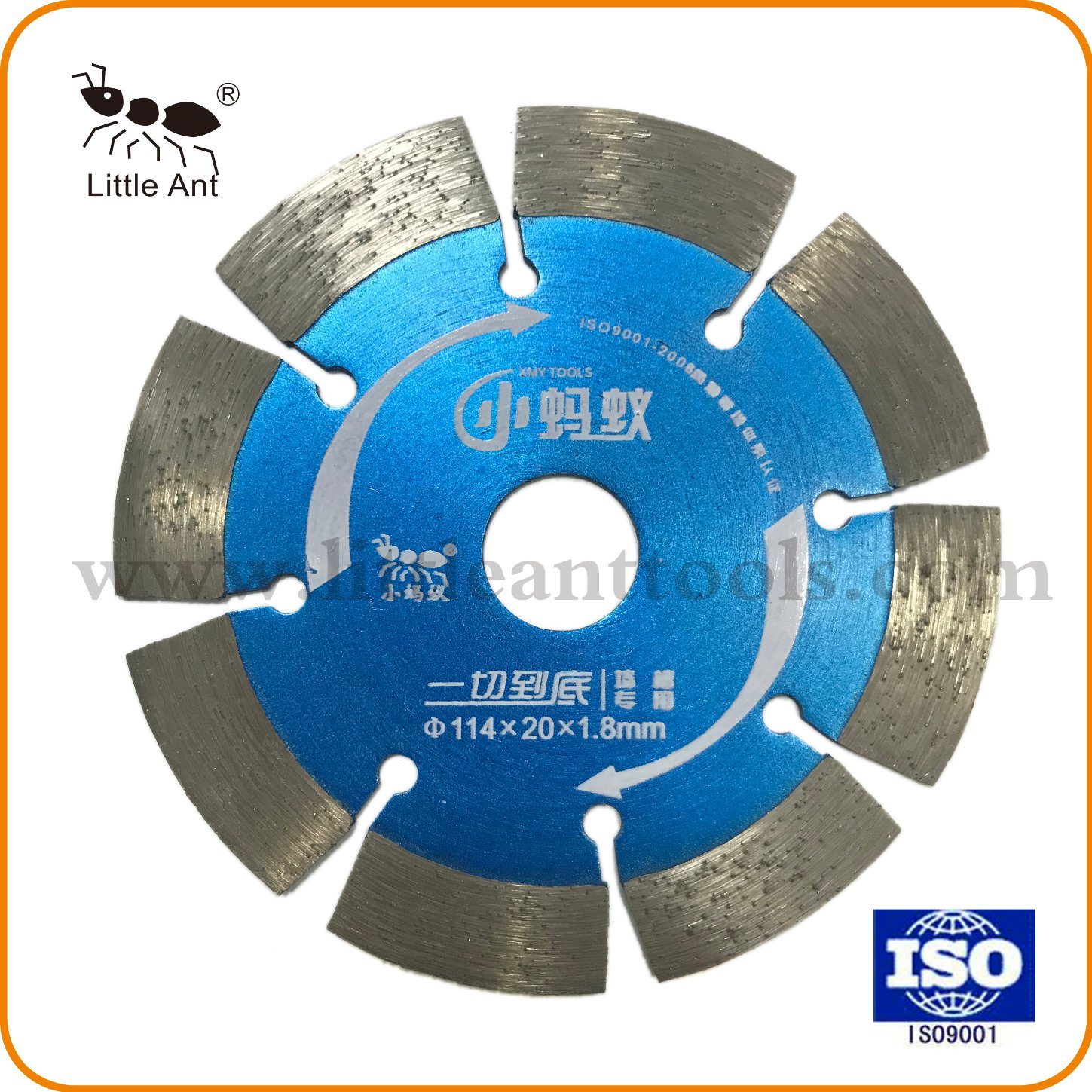 Wall Cutting Disk Hardware Tools Hot Pressed Sintered Diamond Saw Blade for Wall 4.5